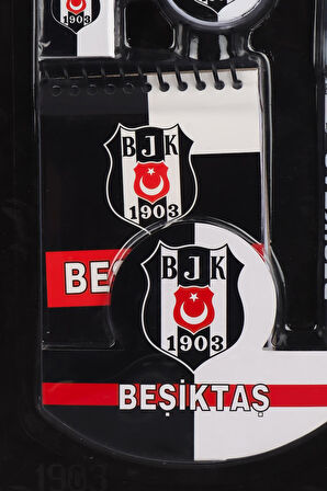 "DEKOMUS CEP DEFTERİ HEDİYELİ" YENİ SEZON LİSANSLI BEŞİKTAŞ 4'LÜ KIRTASİYE SETİ NOT DEFTERİ, SİLGİ,KALEMTRAŞ,GEÇMELİ KURŞUN KALEM