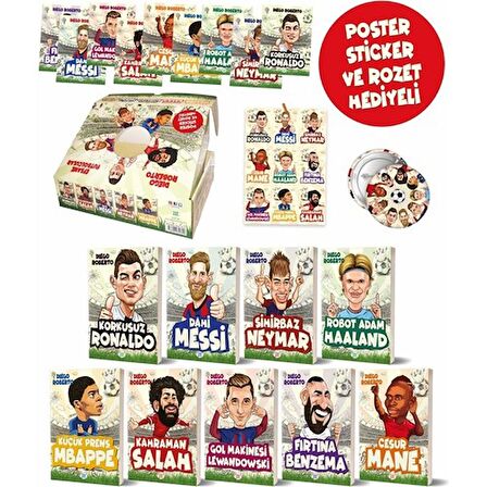 Efsane Futbolcular Kutulu Set (9 Kitap Takım)