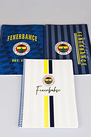 LİSANSLI FENERBAHÇE"TEKLİ" SPIRALLI KARELİ A4 KARTON KAPAK 72 YAPRAK DEFTER 