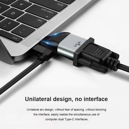 Lunatic 9348 Type C To Vga Kablo Ucu Mini Çevirici Dönüştürücü Adaptör