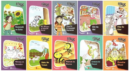 2.Sınıf Öğretmen Tavsiyeli Okumayı Sevdiren 32 Sayfa 10 Kitaplık Hikaye Seti (Slime Set Hediyeli)