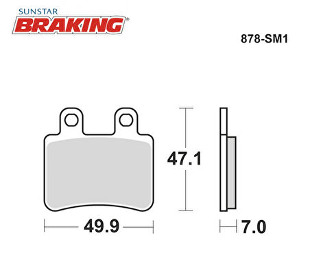 YARI METALİK FREN BALATASI / YAMAHA / XT X / 125cc / ÖN & ARKA  / 2005-2006-2007-2008-2009-2010-2011