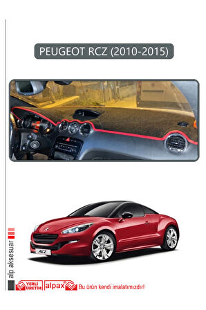 Peugeot Rcz 2010 - 2015 Torpido Koruma  Halısı -  Gri Kenar