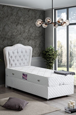 Camelli New İkili Set, Tek Kişilik Baza Başlık Seti, Bej