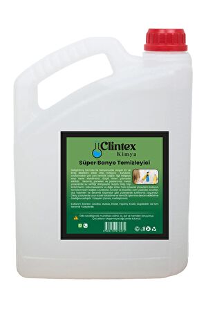 Clintex Kimya Süper Banyo Temizleyici 3 Lt