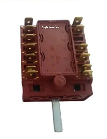 Electrotech Ankastre Fırın Komutatör  6 Konum Kademe Anahtarı 