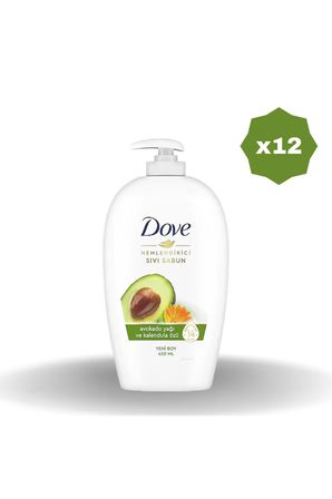 AVAKADO VE KALENDULA ÖZLÜ SIVI SABUN 450 ML - (12 ADET)