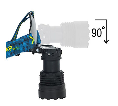 Watton WT-627 Cree P360 12.000 Lümen Yağmur Suyu Geçirmez Kafa Lambası