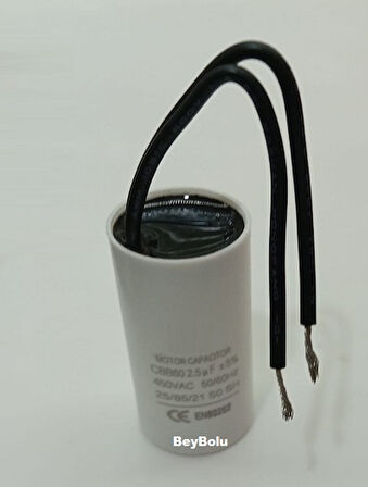 Kombi Devirdaim Pompa Motor Kondansatör 2,5 Mf , 450 V AC Motor Kapasitör