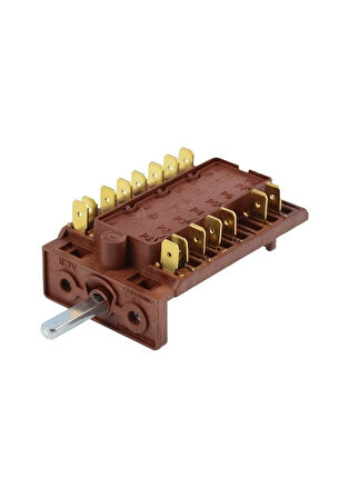 Termikel Fırın Komutatör 7+8 Kademe Şalteri , 4 Konum + off Şalter