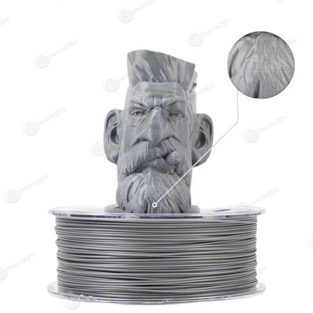 Microzey 1.75 Mm Gümüş Gri Pla Pro Filament 1KG