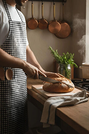 Gabardin Kumaş Mutfak Aşçı Önlüğü Master Chef