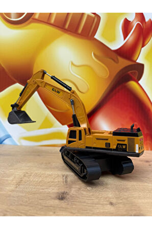 Model Sürtmeli Excavatör Kepçe 30 Cm Oyuncak Kepçe Ekskavatör Metal Uçlu Oyuncak İş Makineleri