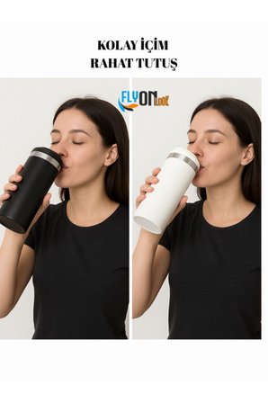 500 ML Paslanmaz Çelik Termos – Kaliteli Sızdırmaz Sıcak ve Soğuk İçecek İçin Spor, Kamp ve Ofis