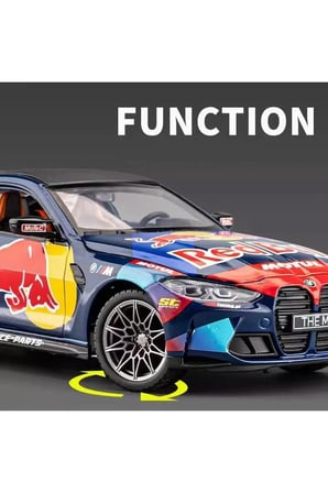 BMW M4 Diecast Model Araba BMW M4 REDBULL Yarış Arabası