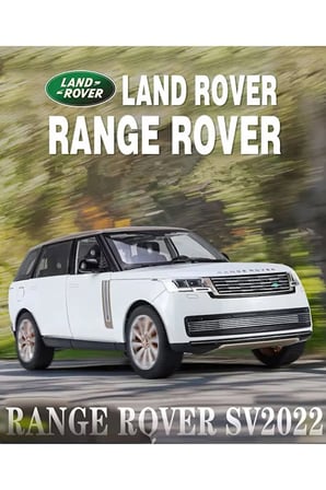 1:18 Range Rover SV 2022 Diecast Model Araba Sesli Işıklı Range Rover Model Araba Metal Komple