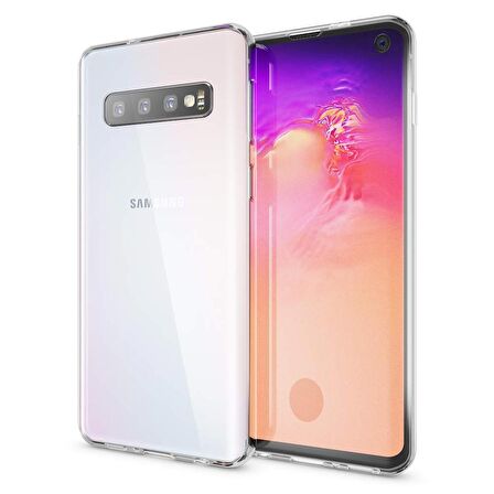 Gpack Samsung Galaxy S10 Kılıf Ön Arka Şeffaf Silikon Koruma
