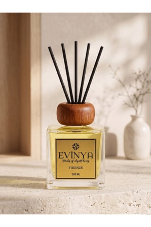 FIRENZE 200 ML Bambu Çubuklu Oda Kokusu – Uzun Süre Kalıcı Ortam Kokulandırıcı