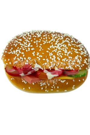 Yapay Sandviç Sebzeli Model Yumuşak Dokulu 12cm