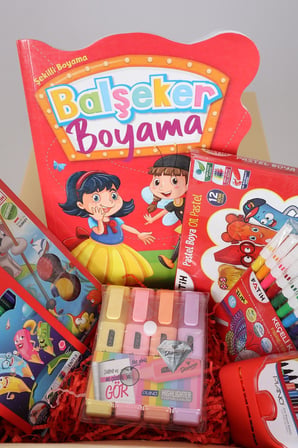 DEKOMUS GIFT BOX ÖZELİ KUTULU FATİH BOYAMA OKUL HOBİ SETİ