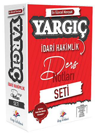 Dizgi Kitap İdari Hakimlik YARGIÇ Ders Notları Seti Dizgi Kitap