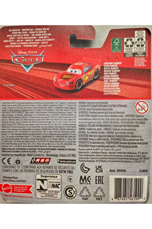 Disney 3 Şimşek Mcqueen 1:55 Tekli Karakter Araçlar Dxv29 Flm26-ja10