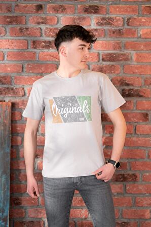 FBI JEANS DESENLİ SLİMFİT PAMUKLU ERKEK T-SHİRT