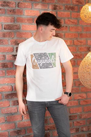 FBI JEANS DESENLİ SLİMFİT PAMUKLU ERKEK T-SHİRT