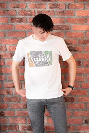 FBI JEANS DESENLİ SLİMFİT PAMUKLU ERKEK T-SHİRT