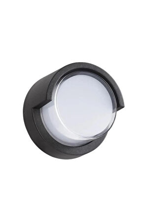 SUGA 12 Watt Siyah Dış Mekan LED Aplik - Plastik Kasa - Ilık Beyaz (4200K)