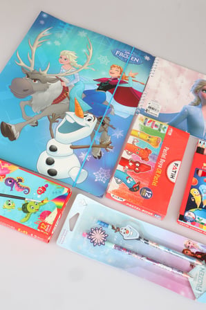 x Dekomus Lisanslı Elsa Frozen 40 Parça Boyama Seti Resim Defteri,Kuru Boya,Pastel Boya,Sulu Boya, 2 Adet Figürlü Kurşun Kalem, Yıldız Kalemtraş, Silgili Kurşun Kalem Ve Silgi Seti