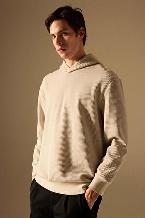 DeFacto Oversize Geniş Kalıp Kapüşonlu Kapitone Sweatshirt B6492AX24SPBG779