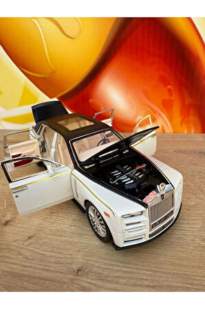 Rolls Royce Sweptail 1:24 Ölçek Sesli Ve Işıklı Metal Çek Bırak Oyuncak Araba