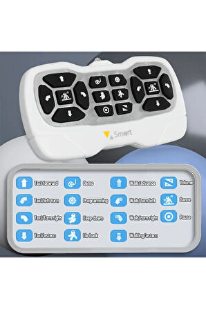 Oyuncak 30 Fonksiyon Uzaktan Kumandalı Şarjlı Sesli Işıklı Dokunma Algılama Programlama Robot Köpek