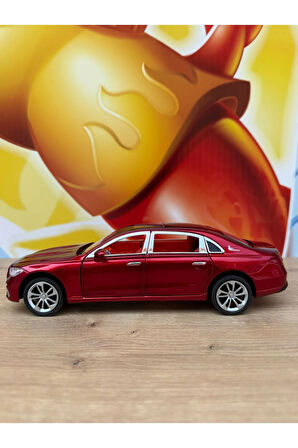 Mercedes Metal Araba 23 Cm Sesli Işıklı Kapılar Bagaj Kaput Açılır Oyuncak Demir Araç