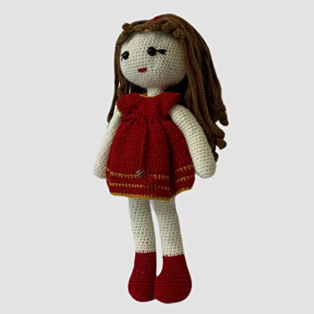 Uretti - Birsen 2552 - El Yapımı Amigurumi Uzun Saçlı Kız Çocuk - 32 cm