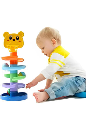 Oyuncak Gökkuşağı Kule Oyunu 0-3 Yaş Yenidoğan Eğitici Öğretici Gelişim Oyuncakları Bebekler İçin