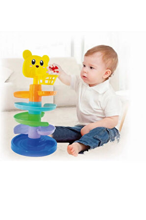 Oyuncak Gökkuşağı Kule Oyunu 0-3 Yaş Yenidoğan Eğitici Öğretici Gelişim Oyuncakları Bebekler İçin