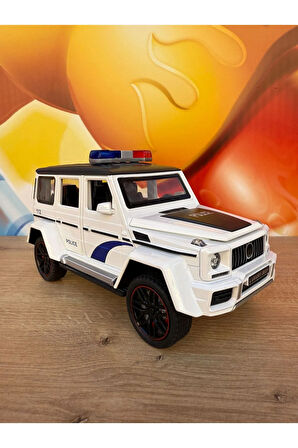 Mercedes G65 Diecast Model Araba Mercedes Lüx Polis Arabası Sesli Işıklı Tüm Kapılar Açılır