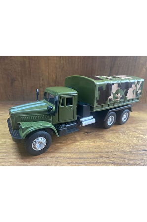 ASKERİ KAMYON ASKERİ YEŞİL OYUNCAK DİECAST KAMYON KAPILARI AÇILIR ÇEKBIRAK