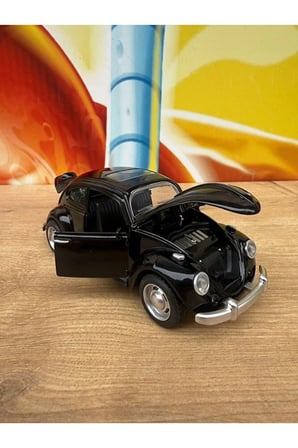 Vosvos Diecast Model Araba Kaplumbağa Wolkswagen Klasik Model Araba Sesli Işıklı Açılan Kapılar