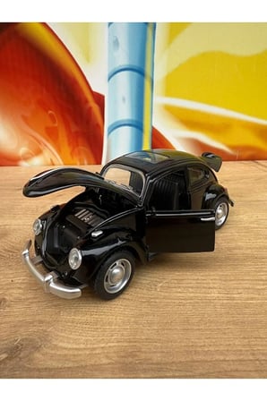 Vosvos Diecast Model Araba Kaplumbağa Wolkswagen Klasik Model Araba Sesli Işıklı Açılan Kapılar