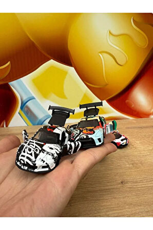 4'Lü Yarış Arabası Oyuncak Porsche Lamborgini Mercedes Yarış Arabası Açılan Kapılar Çekbırak