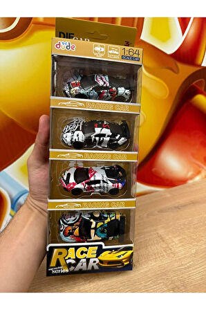 4'Lü Yarış Arabası Oyuncak Porsche Lamborgini Mercedes Yarış Arabası Açılan Kapılar Çekbırak