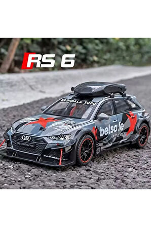 Audi Rs6 Araba Station Wagon 1:24 Diecast Metal Model Araba Koleksiyon Araba Modifiyeli