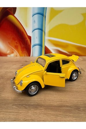Vosvos Diecast Model Araba Wolkswagen Klasik Model Araba Beetle Vosvos Açılan Kapılar Sesli Işıklı