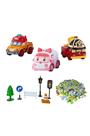 Robocar Poli Gogo City Series Amber Roy Mark Oyun Seti Oyuncak Robocar Polı Oyun Seti Puzzle Roy