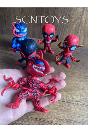 ÖRÜMCEK ADAM VENOM DEADPOOL 6'LI SET SPİDERMAN FİGÜR 1 ADET SÜRPRİZ FİGÜR VENOM FİGÜR