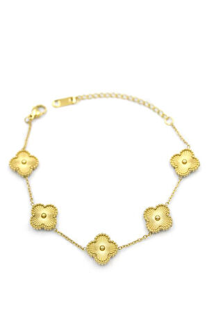 VC Yonca Bileklik - Altın
