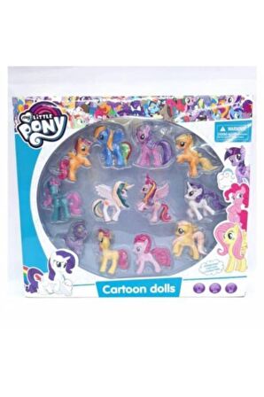 Oyuncak 12 Li Set Figür Oyuncak Pony Ler My Little Pony Oyuncakları 12li